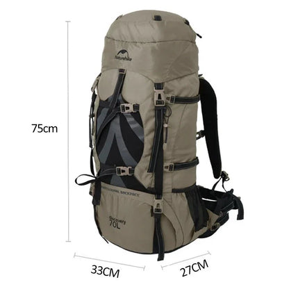 Hikes Gear™ Naturehike Backpack 70L Mountaineering Unisex Rucksack